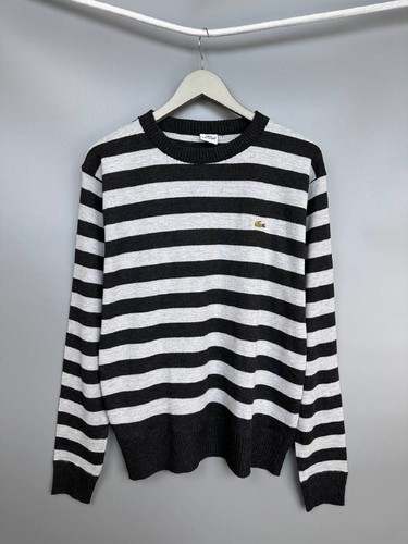 Pull lacoste rayé col rond - pull,