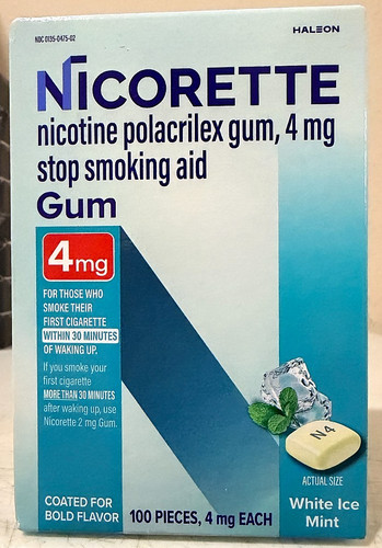 Nicorette nicotine gum 4mg - nicotine,