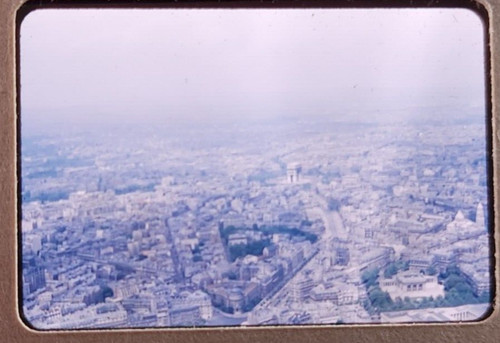 1954 paris france skyline - france,