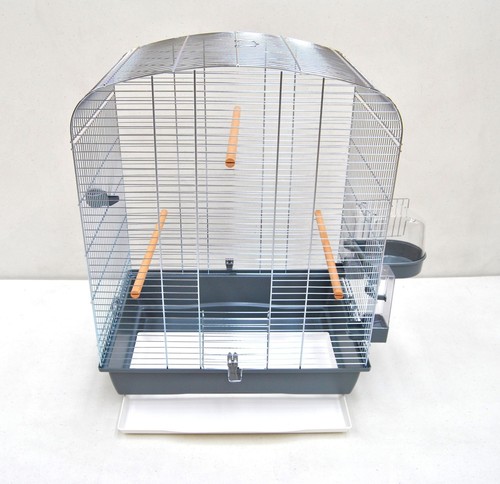 Cage oiseaux elena gris - oiseaux,
