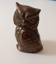 Statue hibou bronze 8 - hibou, .