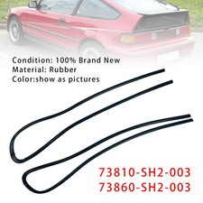 2PCS Window Glass Molding RH &