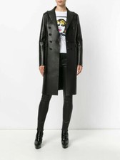 Manteau trench femme en peau