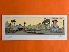 PELLERIN EX LIBRIS SIGNE  SERIGRAPHIE L EPERVIER ESPACE BD  ETAT NEUF