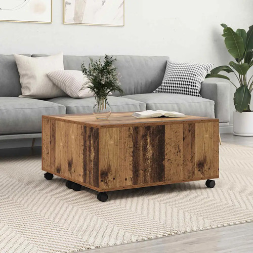 Table basse blanc 75x75x38 - table,