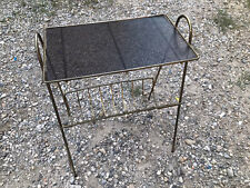 Ancien porte revue en métal design du 20ème style Mategot vintage années 1950