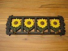 Ancien Accroche Clés, Torchons, Crochet mural, Ferronnerie en Fonte 