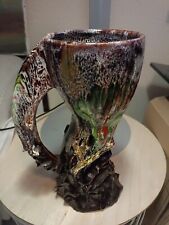 vase céramique vallauris Vintage 1950/70 Forme RARE et Design pied tronc d'arbre