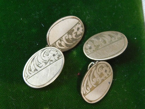 Boutons manchette ovales - boutons,