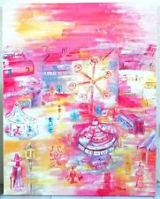 SUPERBE TABLEAU HUILE SUR TOILE DE TILUXE - DECORATION INTERIEUR CHAMBRE / SALON