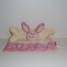 Doudou Lapin Tex - Rose Blanc