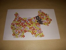 CP CARTE POSTALE PUBLICITE BIJOUX AGATHA CHIEN "POINTILLE" - VIERGE