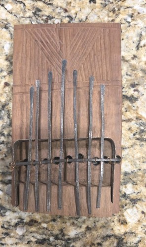 Vintage wooden kalimba thumb - vintage,