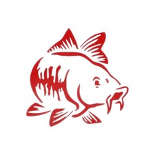 Autocollant Réfléchissant pour Pare-Chocs Carré Rouge Carp Décoration Véhicule