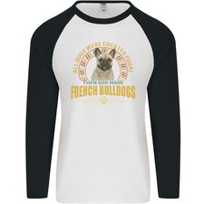 Un T-Shirt De Baseball À Manches Longues Pour Homme De Bouledogue Français