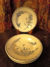 5 Assiettes Creuses Carmen Terre De Fer Sarreguemines