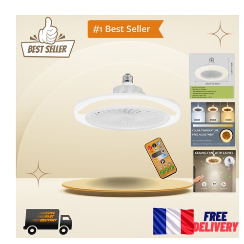 Lampe ventilateur plafond e27 - lampe,