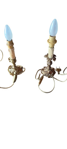 Lampes chevets laiton doré - chevets,