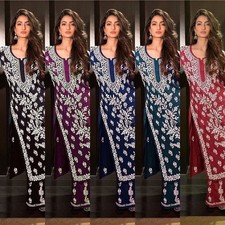 COSTUME INDIEN SALWAR KAMEEZ PRÊT À FAIRE POUR FEMMES SHARARA KURTI PLAZZO