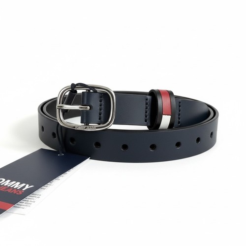 Ceinture cuir fine femme tommy - cuir,