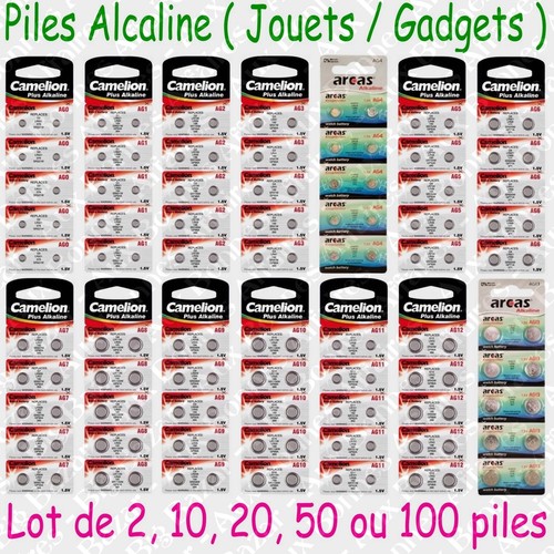 Piles boutons camelion - piles,