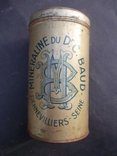 Superbe boîte lithographiée Minéraline Docteur Baud 1890 Laboratoire Médicament