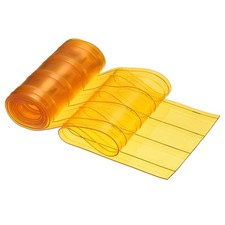 PVC Bande Porte Rideau, 82"(6.8ft) Long x 7.3"(0.6Ft) Largeur Bande Rideau Jaune