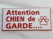 plaque gravée ATTENTION