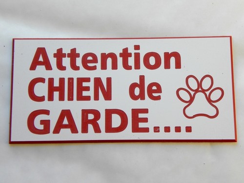 Plaque gravée attention - gravée,