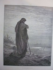  gravures 1866:Sainte Bible:le Prophète Amos,dessin de Gustave Doré 