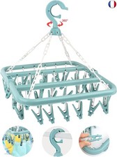 Etendoir Chaussette, Étendoir à Linge à Suspendre avec 32 Pinces,Etendoir Linge 