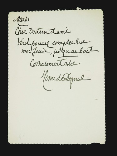 Henri regnier lettre - de,