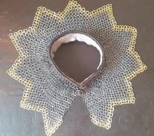 Collier en cotte de mailles viking, collier zig zag, évêque de maille, plat d...