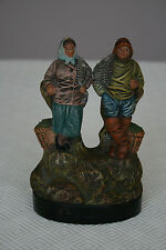 Couple de Pêcheur en terre cuite du bord de Mer N°1