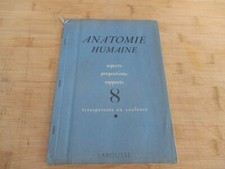 ANATOMIE HUMAINE. LAROUSSE. 8 planches.