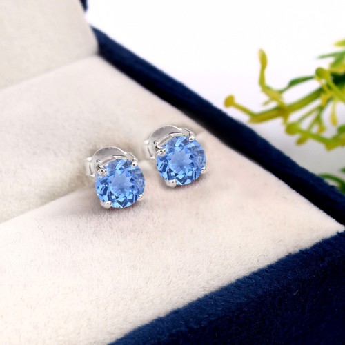 Fin bleu spinelle - 6x6, mm