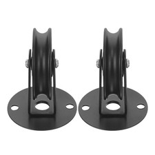  Poulie de lampe rustique en fer 2 pièces : suspension pour luminaire suspendu,