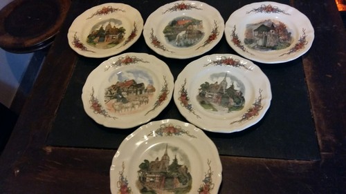 Assiettes obernai faience - assiettes,