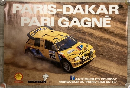 Affiche originale peugeot - affiche,