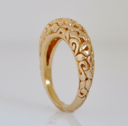 Bague unique gravée art déco - bague,