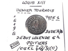 Louis XIII - Denier Tournois