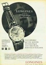 Publicité Advertising 120 1961 montre Longines  Flagship automatic