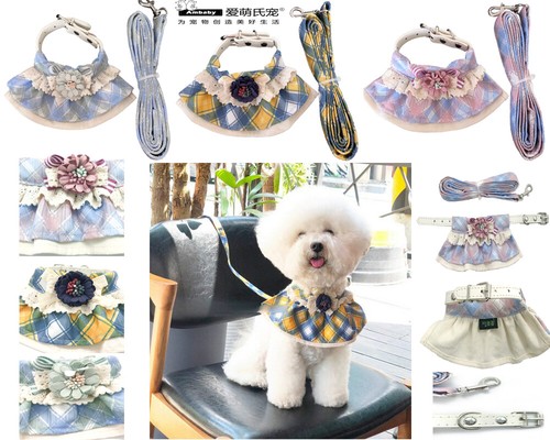 Ambaby dog adjustable plaid - dog,