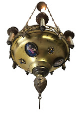 Lustre de chapelle ou d'église à six bras de lumières XIXème siècle