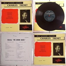 CHARLES TRENET -LP 25cm-MES GRANDS SUCCÈS-L’ÂME DES POÈTES-COIN DE RUE…BIEM 1955