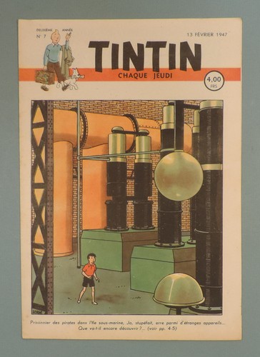 Tintin 1947 couverture - tintin, n°7