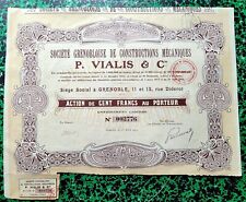 Dépt 38 - Grenoble 13 Rue Diderot - Décor Art Nouveau Fabri. Pétrins VIALIS 1914