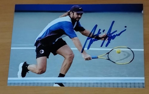 Autografo andre agassi - autografo,