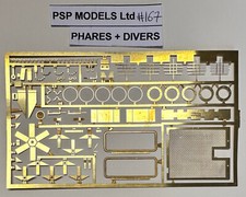 #167- Photodecoupe phares et divers pour P.S.P. MODELS