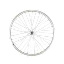 Roue vtt 26'' av blocage jante argent double paroi alu - Accessoire Vélo